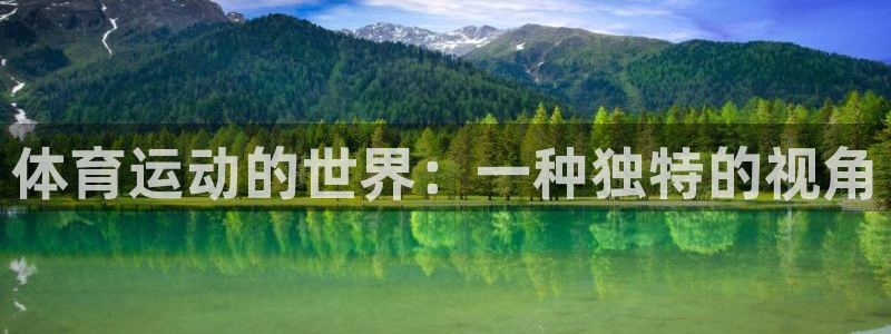 体育运动的世界：一种独特的视角